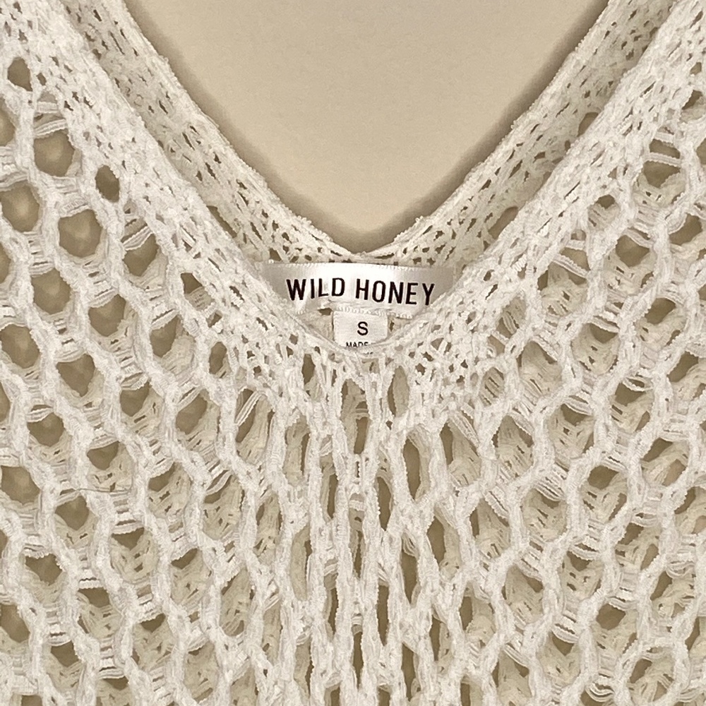 Wild Honey Crochet Fringe Cover Up - Picture 5 of 5
